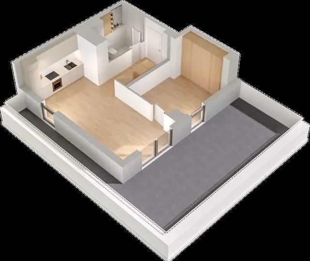 Großzügige möblierte 2-Zimmer-Wohnung mit Balkon in Berlin-Britz — photo 1